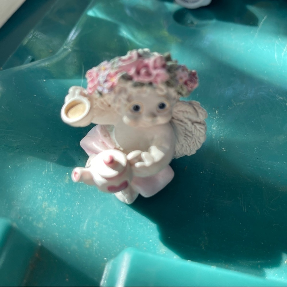 1998 Cast Art Dreamsicles High Tea Figurine DC021 Angel Teapot Cup